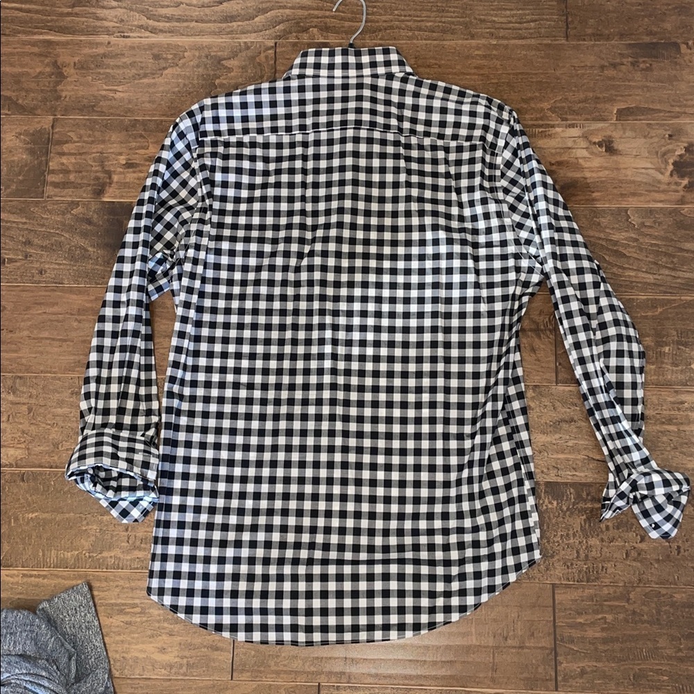 Calibrate Classic Black and White Checkered Men's Shirt - Picture 4 of 5
